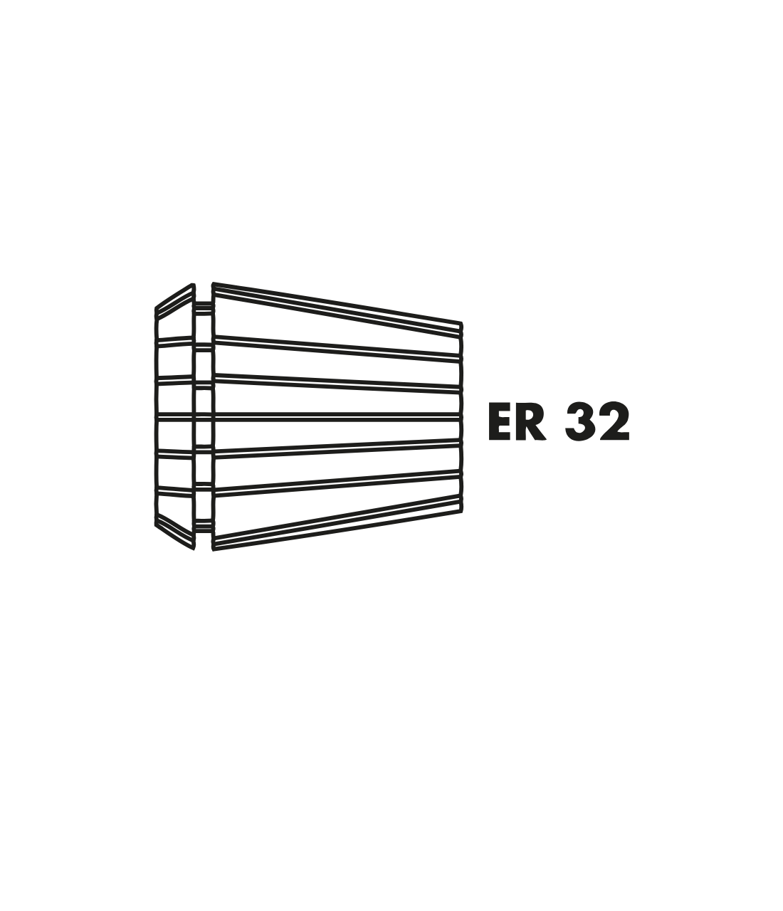 PORTA-PINÇAS TIPO ISO 30 ER32